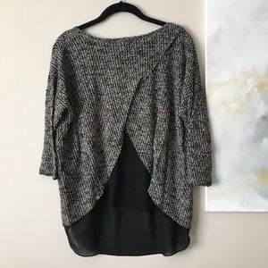 Limited Dolman Sweater with Sheer Back